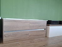 Badmeubel hr badmeubelen, lorencio, natural oak - afbeelding 3 van  10