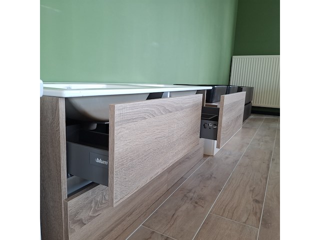 Badmeubel hr badmeubelen, lorencio, natural oak - afbeelding 5 van  10