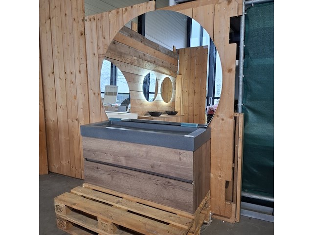 Badmeubel hr badmeubelen, lorencio, tobacco - afbeelding 1 van  12