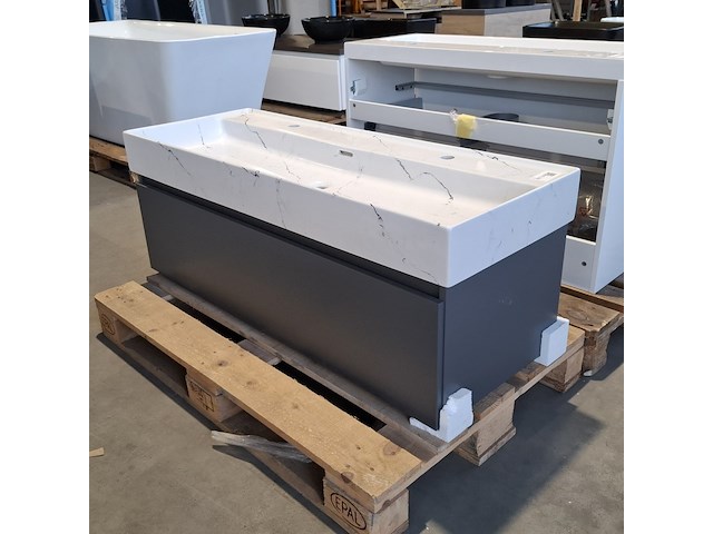 Badmeubel, hr badmeubelen, mat antraciet - afbeelding 1 van  8