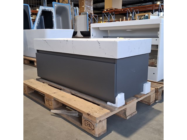 Badmeubel, hr badmeubelen, mat antraciet - afbeelding 2 van  8