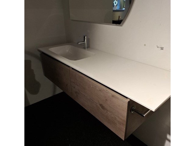 Badmeubel hr badmeubelen, matrix, concrete oak - afbeelding 5 van  15