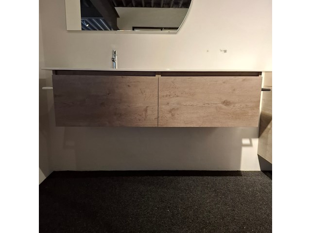Badmeubel hr badmeubelen, matrix, concrete oak - afbeelding 9 van  15