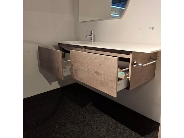 Badmeubel hr badmeubelen, matrix, concrete oak - afbeelding 10 van  15