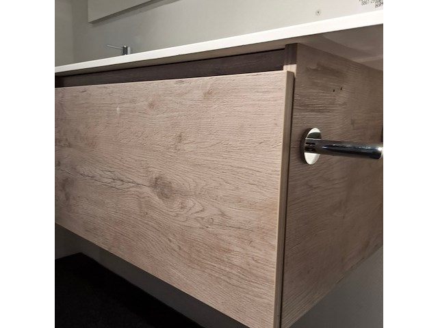 Badmeubel hr badmeubelen, matrix, concrete oak - afbeelding 13 van  15