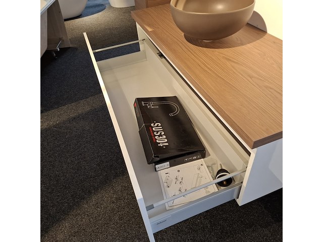 Badmeubel hr badmeubelen, matrix, mat wit - afbeelding 17 van  19