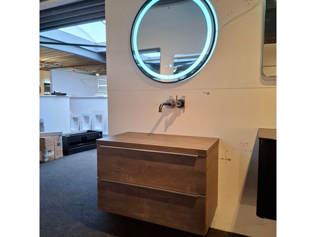 Badmeubel hr badmeubelen, pulse, concrete oak - afbeelding 1 van  14