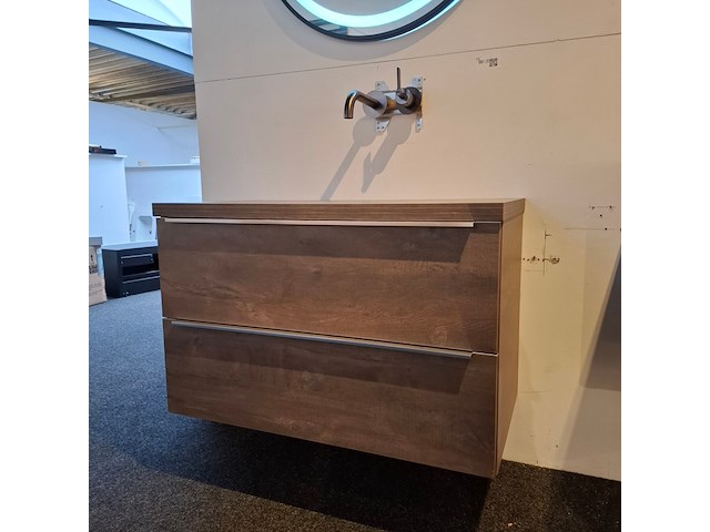 Badmeubel hr badmeubelen, pulse, concrete oak - afbeelding 8 van  14
