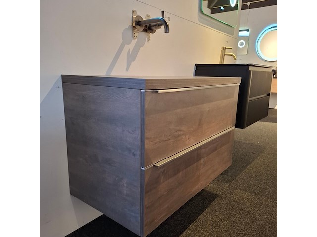 Badmeubel hr badmeubelen, pulse, concrete oak - afbeelding 9 van  14