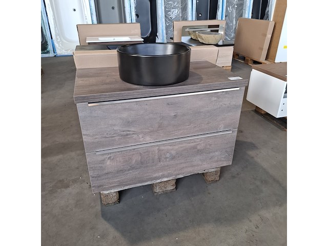 Badmeubel, hr badmeubelen, pulse, truffel oak - afbeelding 1 van  10