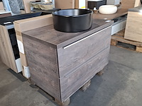 Badmeubel, hr badmeubelen, pulse, truffel oak - afbeelding 3 van  10