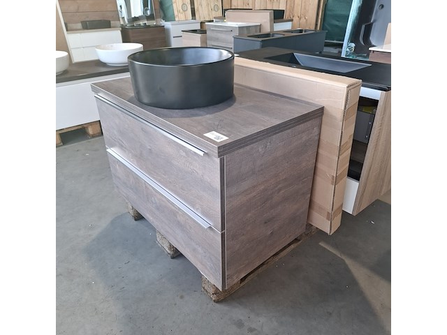 Badmeubel, hr badmeubelen, pulse, truffel oak - afbeelding 4 van  10