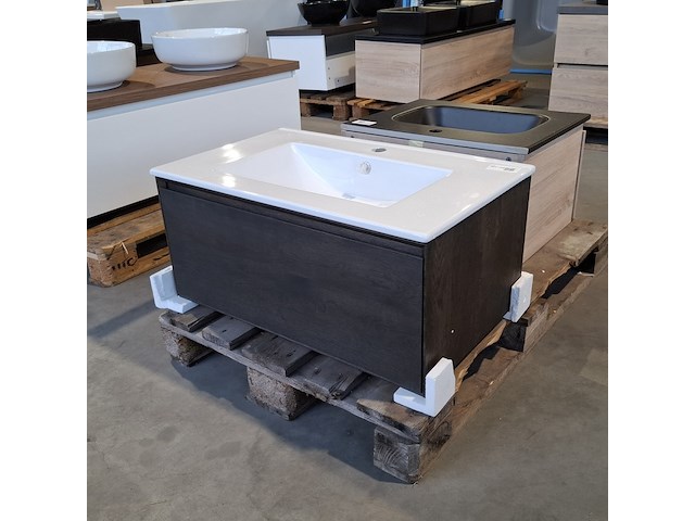 Badmeubel, hr badmeubelen, wengé - afbeelding 1 van  7