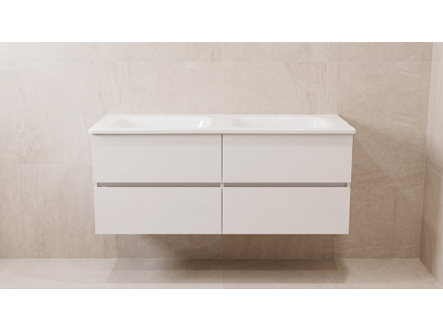 Badmeubel, kraftbad, berlin 120cm, wit - afbeelding 1 van  3
