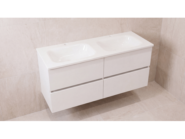 Badmeubel, kraftbad, berlin 120cm, wit - afbeelding 2 van  3