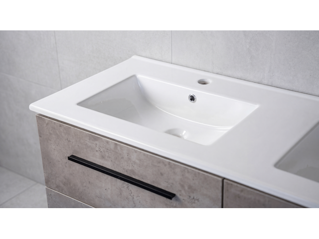 Badmeubel, kraftbad, hannover 120cm, grijs - afbeelding 2 van  3