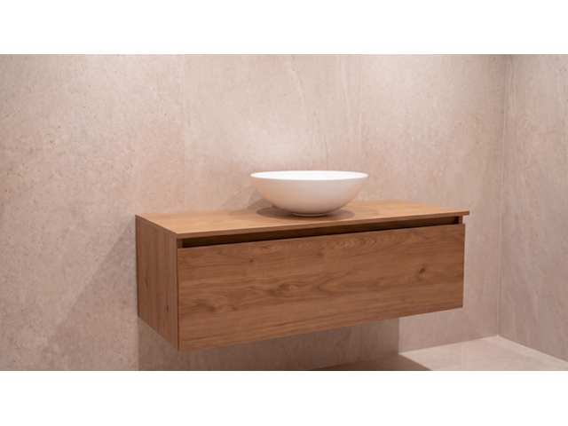 Badmeubel, kraftbad, münchen 100cm, hout - afbeelding 2 van  2