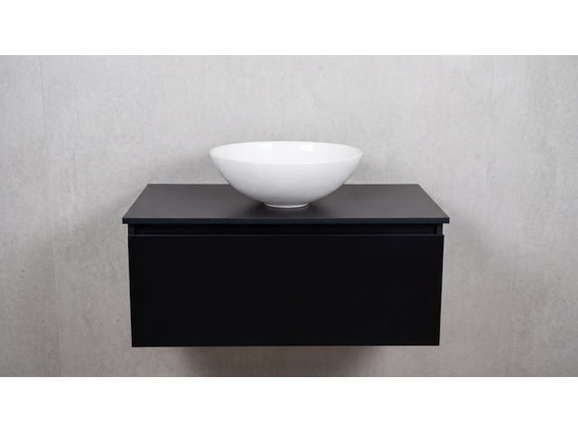 Badmeubel, kraftbad, münchen 80cm, zwart - afbeelding 1 van  3