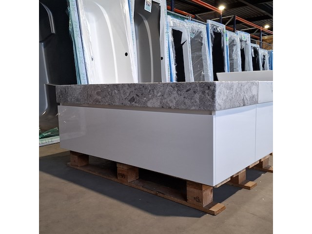 Badmeubel, lanesco, glans wit - afbeelding 3 van  7