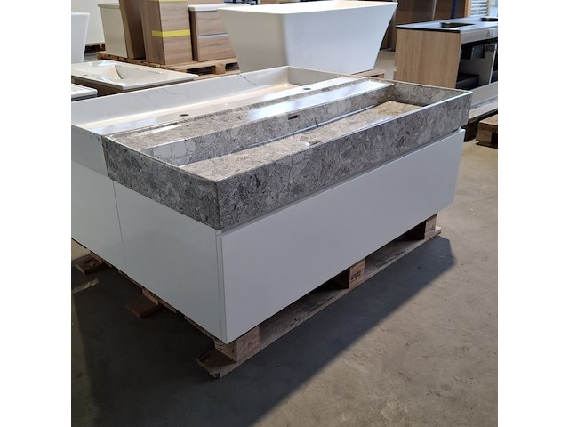 Badmeubel, lanesco, glans wit - afbeelding 4 van  7