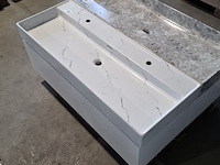 Badmeubel, lanesto, glans wit - afbeelding 5 van  6