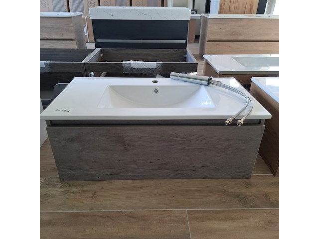 Badmeubel lanesto, grey oak - afbeelding 1 van  12