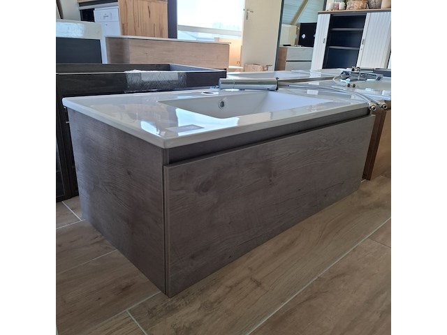 Badmeubel lanesto, grey oak - afbeelding 5 van  12