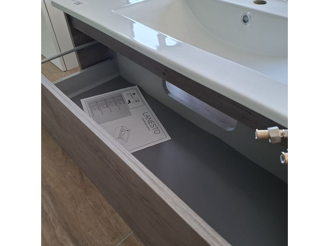 Badmeubel lanesto, grey oak - afbeelding 9 van  12