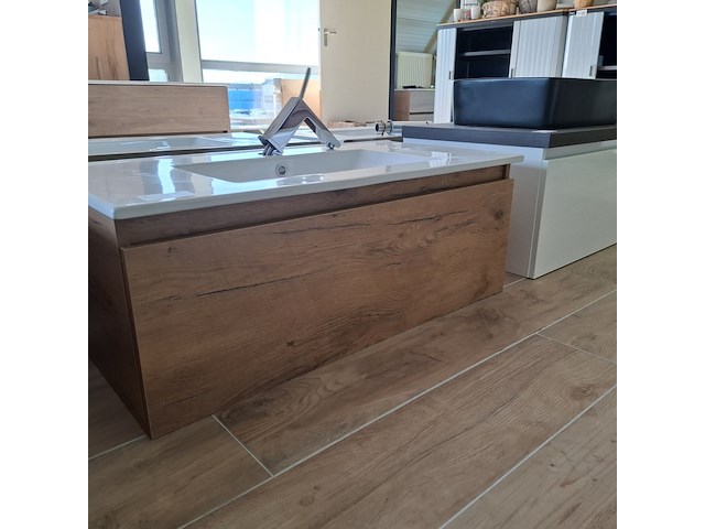Badmeubel lanesto, medium oak - afbeelding 9 van  15