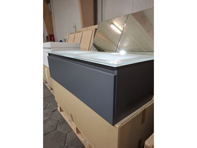 Badmeubel mat antraciet - afbeelding 11 van  16