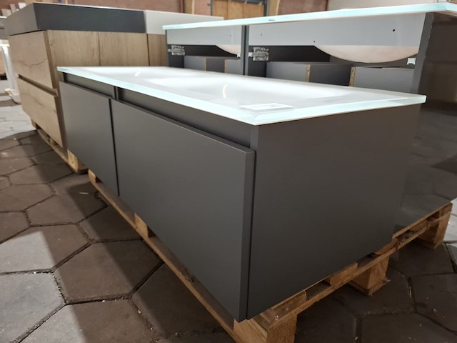 Badmeubel mat antraciet - afbeelding 11 van  12