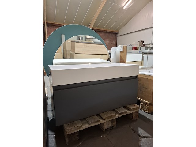 Badmeubel mat antraciet - afbeelding 1 van  10