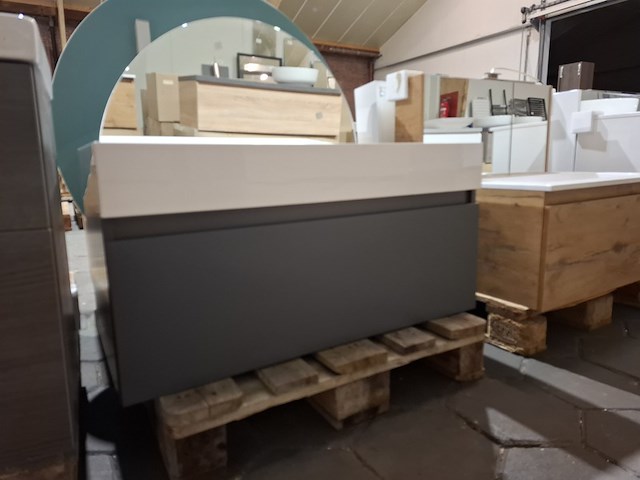 Badmeubel mat antraciet - afbeelding 3 van  10