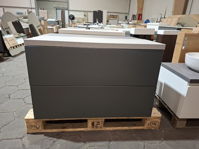 Badmeubel mat antraciet - afbeelding 1 van  9