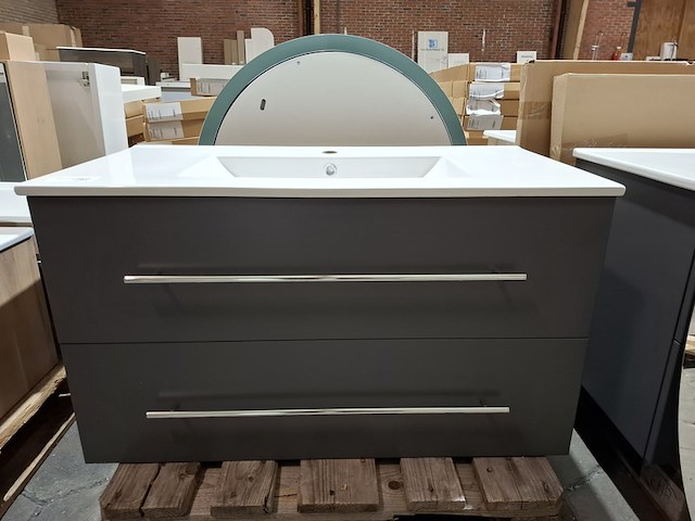 Badmeubel mat antraciet - afbeelding 1 van  11