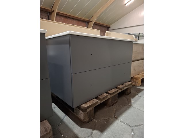 Badmeubel mat antraciet - afbeelding 3 van  8