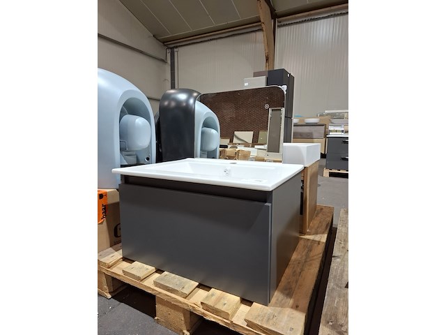 Badmeubel mat antraciet - afbeelding 1 van  11