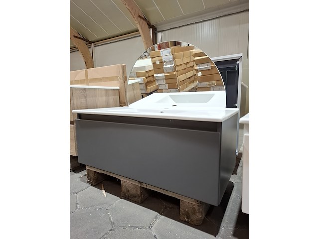 Badmeubel mat antraciet - afbeelding 5 van  11