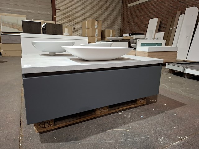 Badmeubel mat antraciet - afbeelding 1 van  11