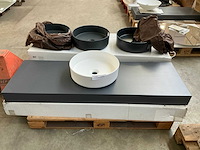 Badmeubel met waskom (140x46 cm) - afbeelding 1 van  2