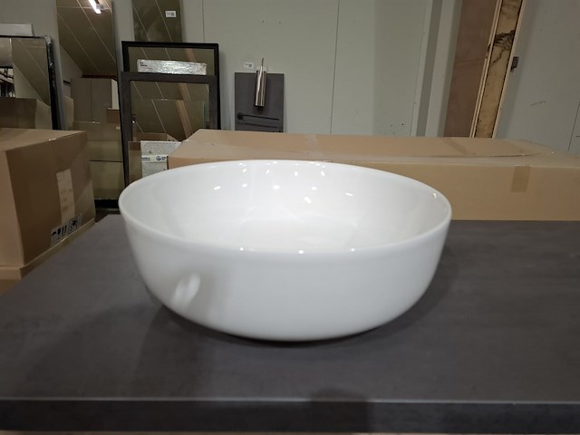 Badmeubel met waskom, eiken - afbeelding 2 van  12