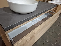 Badmeubel met waskom, eiken - afbeelding 9 van  12