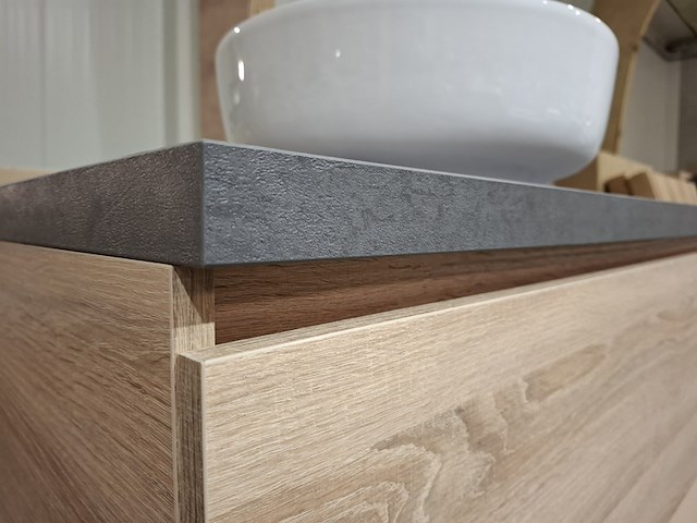 Badmeubel met waskom, eiken - afbeelding 10 van  12