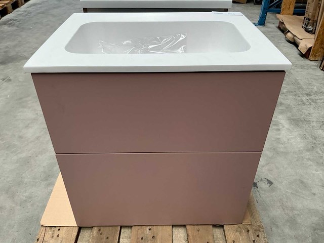 Badmeubel pink 60cm - afbeelding 1 van  6