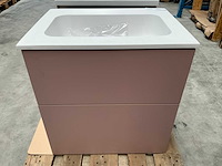 Badmeubel pink 60cm - afbeelding 1 van  6