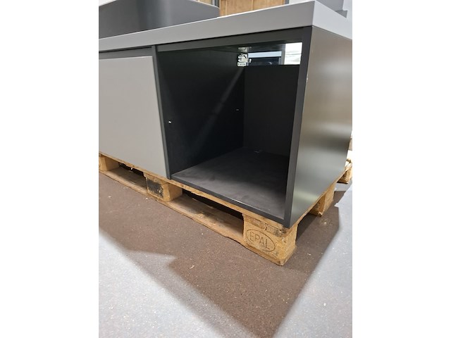 Badmeubel primabad, mat zwart/mat grijs - afbeelding 3 van  14