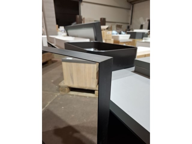 Badmeubel primabad, mat zwart/mat grijs - afbeelding 5 van  14