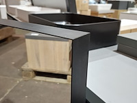 Badmeubel primabad, mat zwart/mat grijs - afbeelding 5 van  14