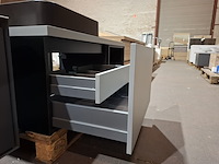 Badmeubel primabad, mat zwart/mat grijs - afbeelding 10 van  14