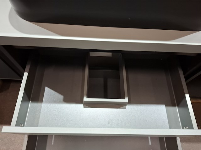 Badmeubel primabad, mat zwart/mat grijs - afbeelding 11 van  14